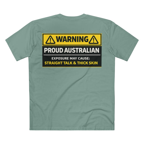 Warning Proud Australian AS Colour Staple Tee – Aussie Pride Edition | Croc Crew