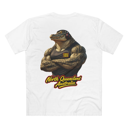 Hero Croc Merv Guns Out AS Colour Staple Tee – Far Northern Queensland Edition | Croc Crew