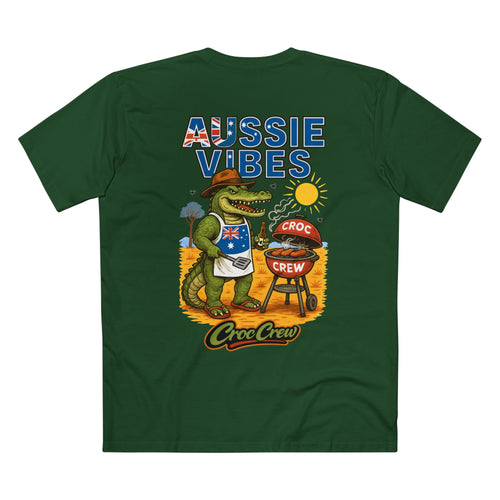 Aussie Vibes AS Colour Staple Tee – Sausages on the Barbie Edition | Croc Crew