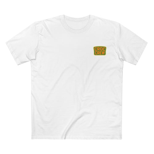FCK Around N Find Out Croc Gold Chain AS Colour Staple Tee – Classic Merv Beer Gold Chain Croc Edition | Croc Crew