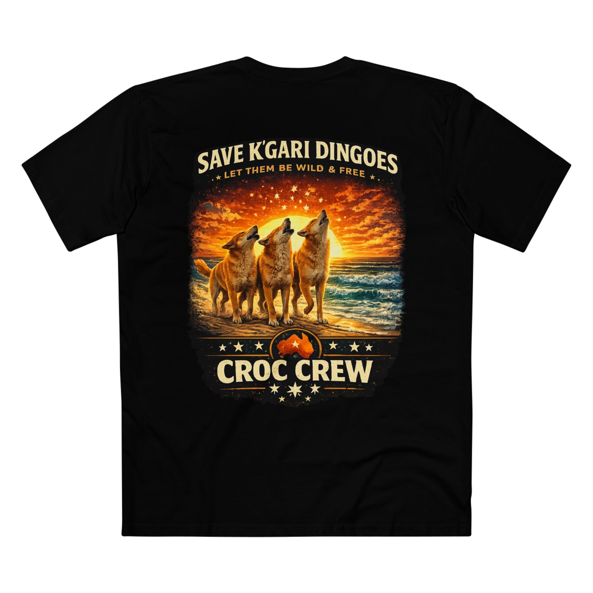 K’Gari Dingo Tee – [ Wild and Free ] AS Colour staple tee | Croc Crew Limited Collection