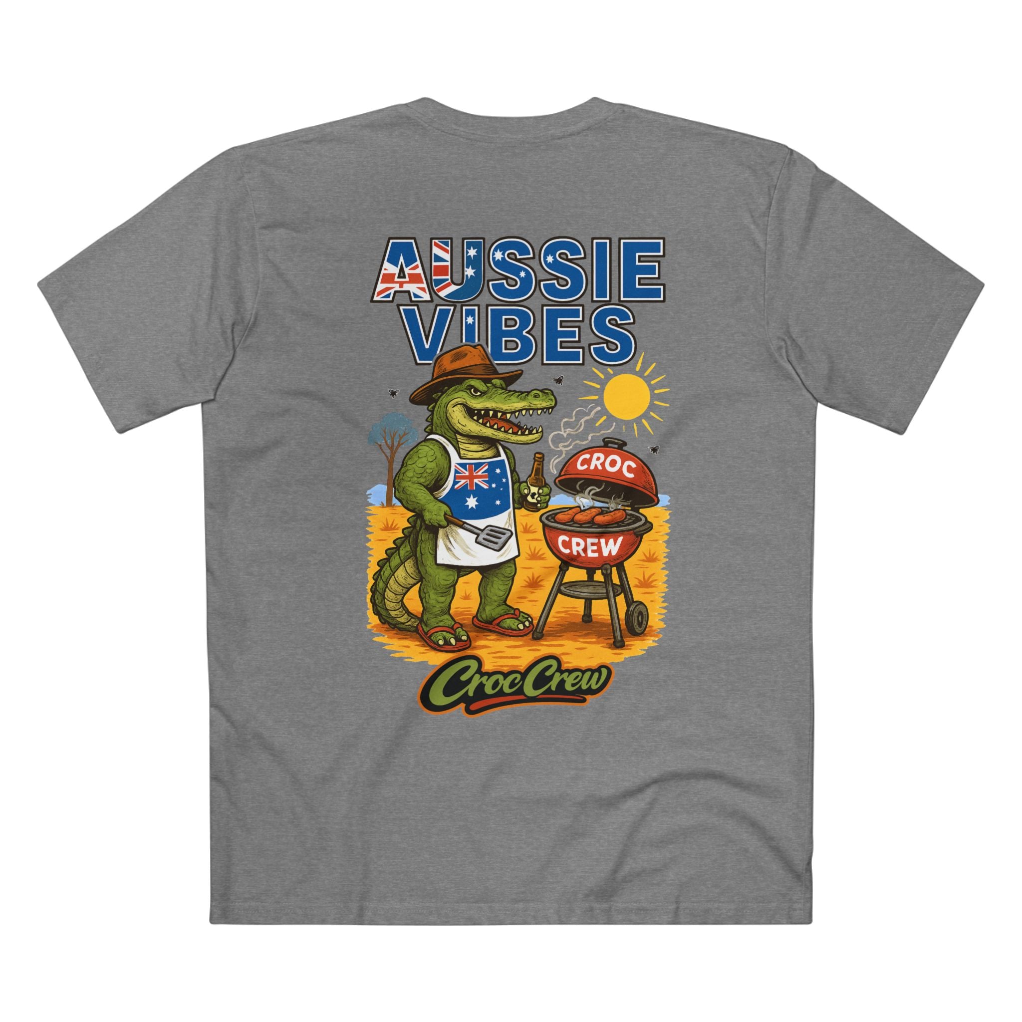 Aussie Vibes AS Colour Staple Tee – Sausages on the Barbie Edition | Croc Crew