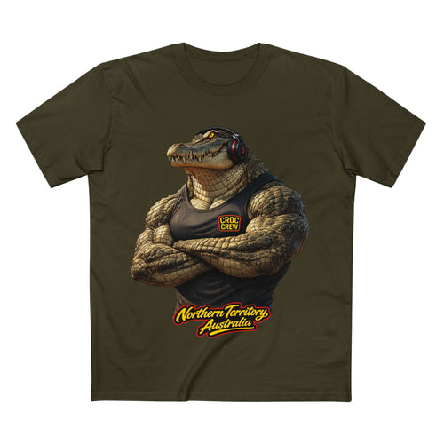 Hero Croc Merv Guns Out AS Colour Staple Tee – Northern Territory Edition | Croc Crew