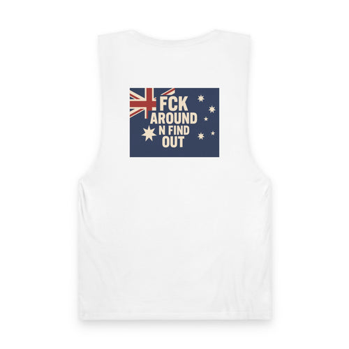 FCK AROUND N FIND OUT – AS Colour Unisex Barnard Tank top (Black) Limited Edition