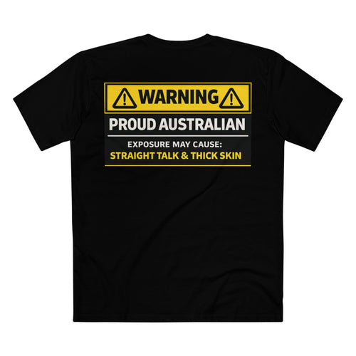 Warning Proud Australian AS Colour Staple Tee – Aussie Pride Edition | Croc Crew