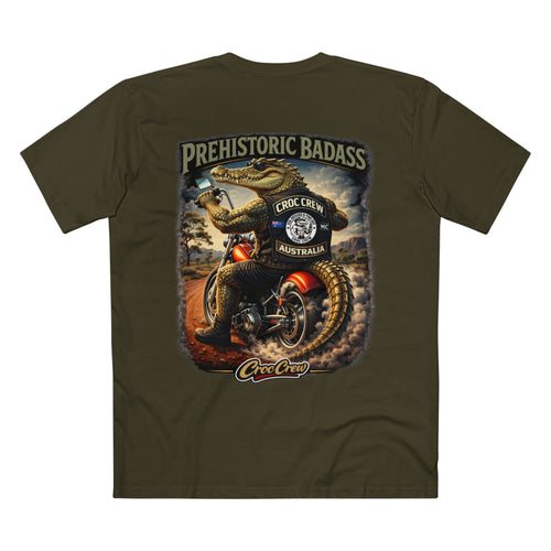 Prehistoric Badass Tee – AS Colour Staple T-Shirt  – Prehistoric Badass Croc Edition | Croc Crew