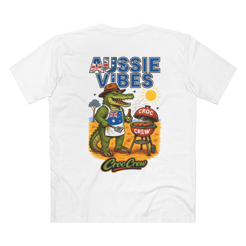 Aussie Vibes AS Colour Staple Tee – Sausages on the Barbie Edition | Croc Crew