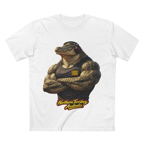 Hero Croc Merv Guns Out AS Colour Staple Tee – Northern Territory Edition | Croc Crew