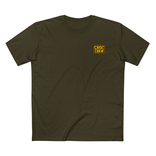 Hero Croc Merv Guns Out AS Colour Staple Tee – Far Northern Queensland Edition | Croc Crew