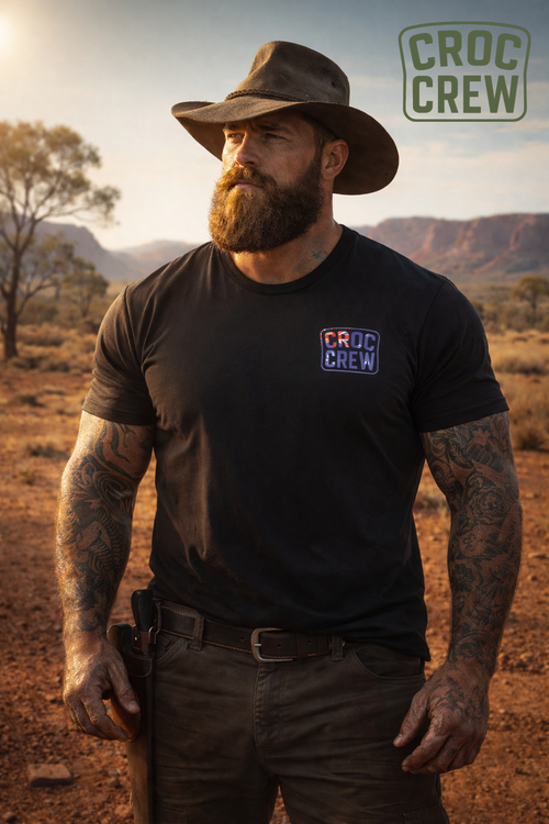 FCK Around N Find Out Australia AS Colour Staple Tee – Aussie Flag Edition | Croc Crew