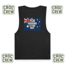 FCK AROUND N FIND OUT – AS Colour Unisex Barnard Tank top (Black) Limited Edition