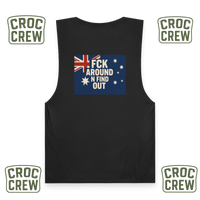 FCK AROUND N FIND OUT – AS Colour Unisex Barnard Tank top (Black) Limited Edition