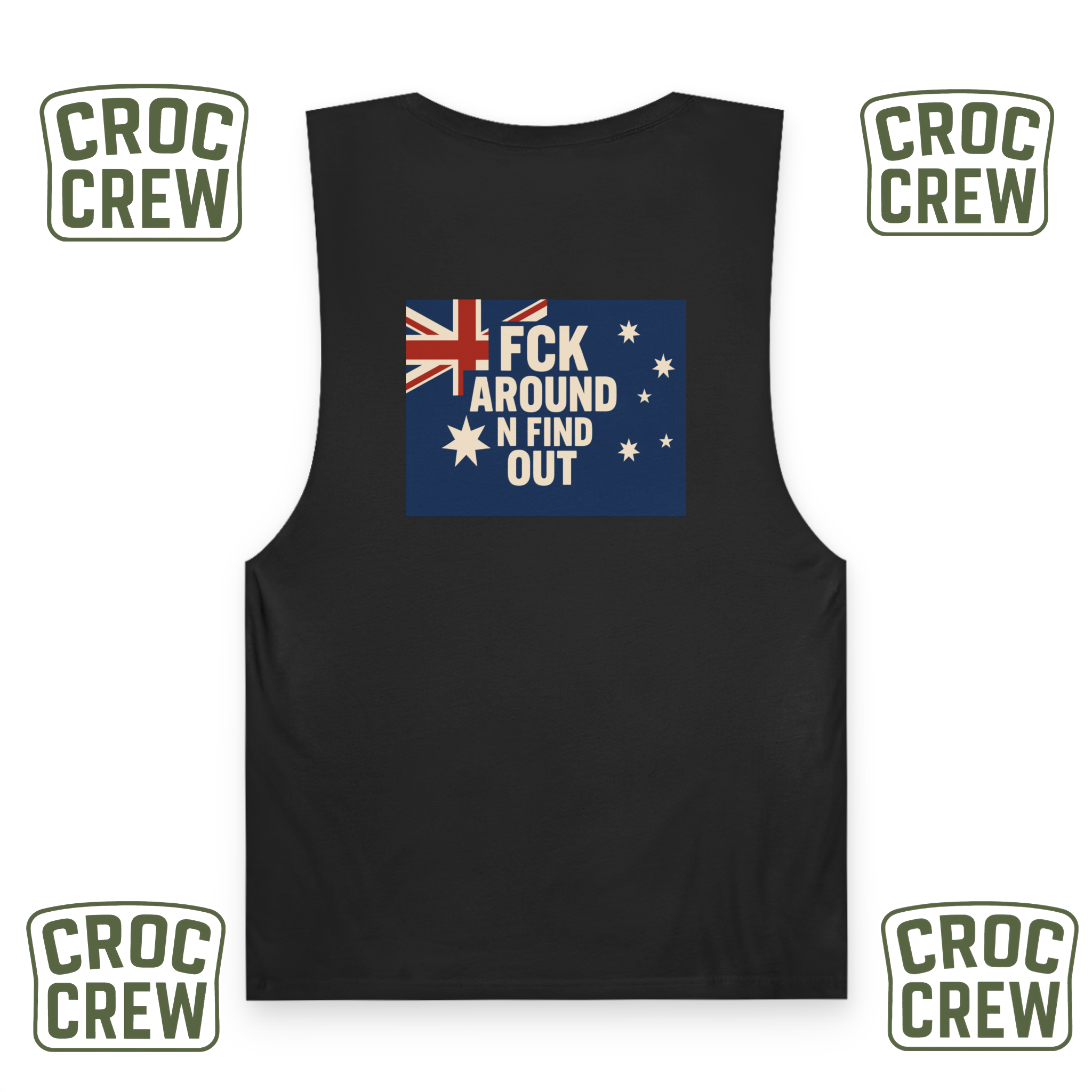 FCK AROUND N FIND OUT – AS Colour Unisex Barnard Tank top (Black) Limited Edition