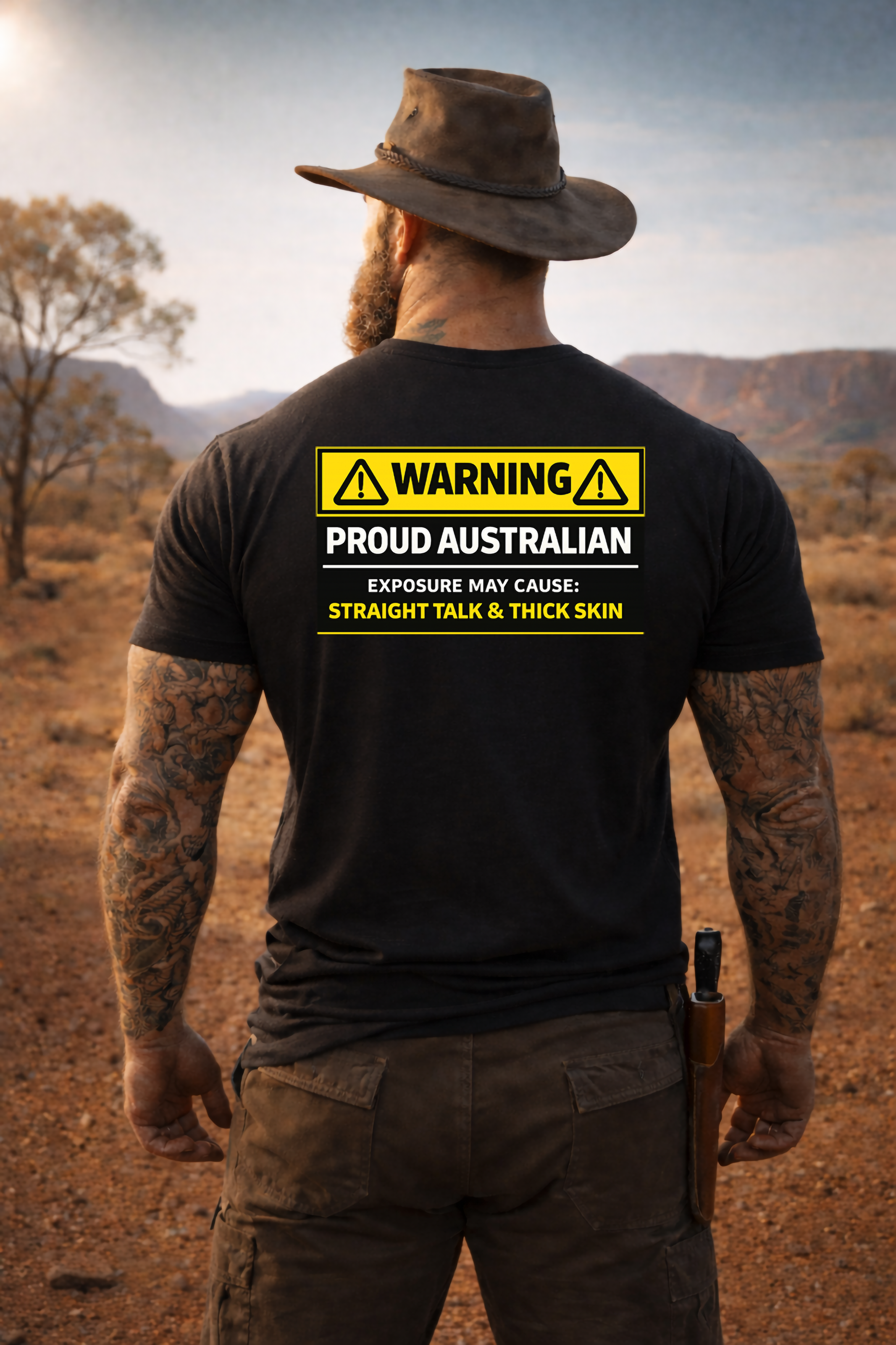Warning Proud Australian AS Colour Staple Tee – Aussie Pride Edition | Croc Crew