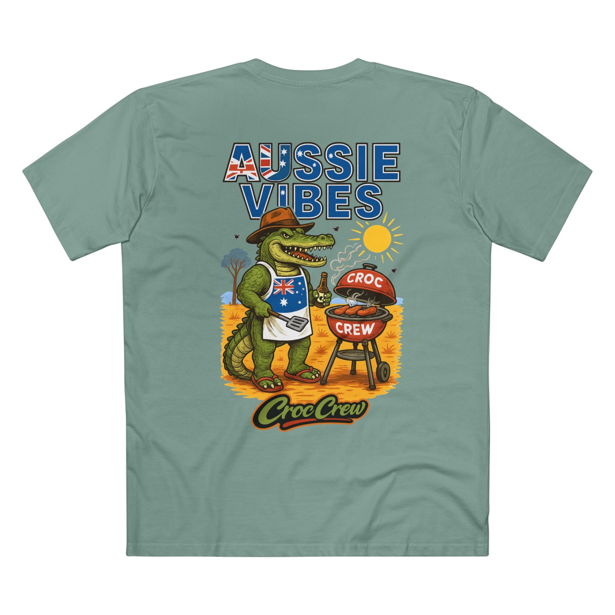 Aussie Vibes AS Colour Staple Tee – Sausages on the Barbie Edition | Croc Crew