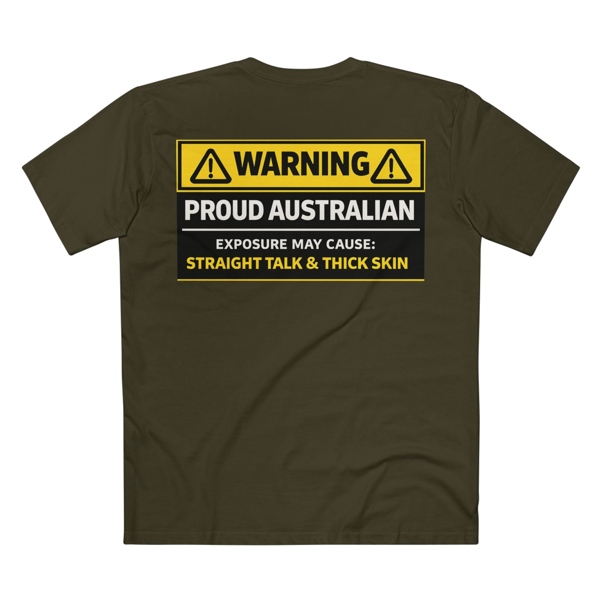 Warning Proud Australian AS Colour Staple Tee – Aussie Pride Edition | Croc Crew