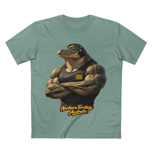 Hero Croc Merv Guns Out AS Colour Staple Tee – Northern Territory Edition | Croc Crew