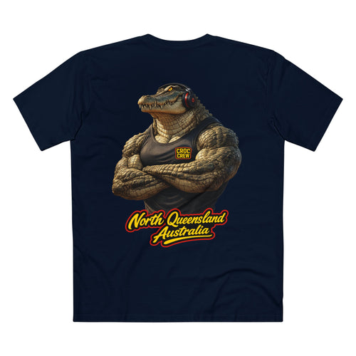 Hero Croc Merv Guns Out AS Colour Staple Tee – Far Northern Queensland Edition | Croc Crew