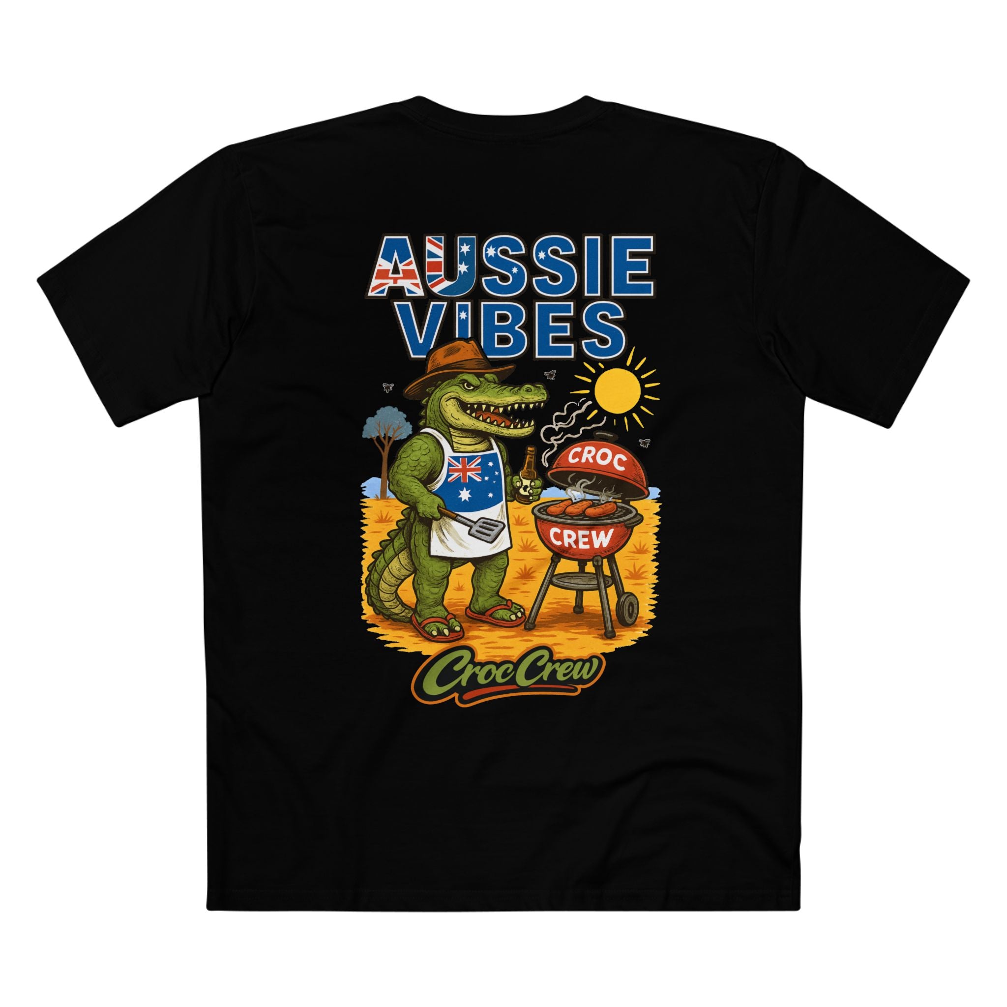 Aussie Vibes AS Colour Staple Tee – Sausages on the Barbie Edition | Croc Crew