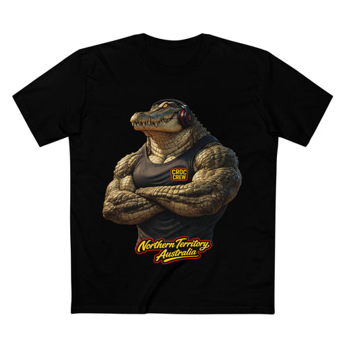 Hero Croc Merv Guns Out AS Colour Staple Tee – Northern Territory Edition | Croc Crew
