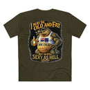 I May Be Old And Fat AS Colour Staple Tee – Sexy As Hell Edition | Croc Crew