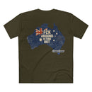 FCK Around N Find Out Australia Shape AS Colour Staple Tee – Aussie Shape Flag Edition | Croc Crew