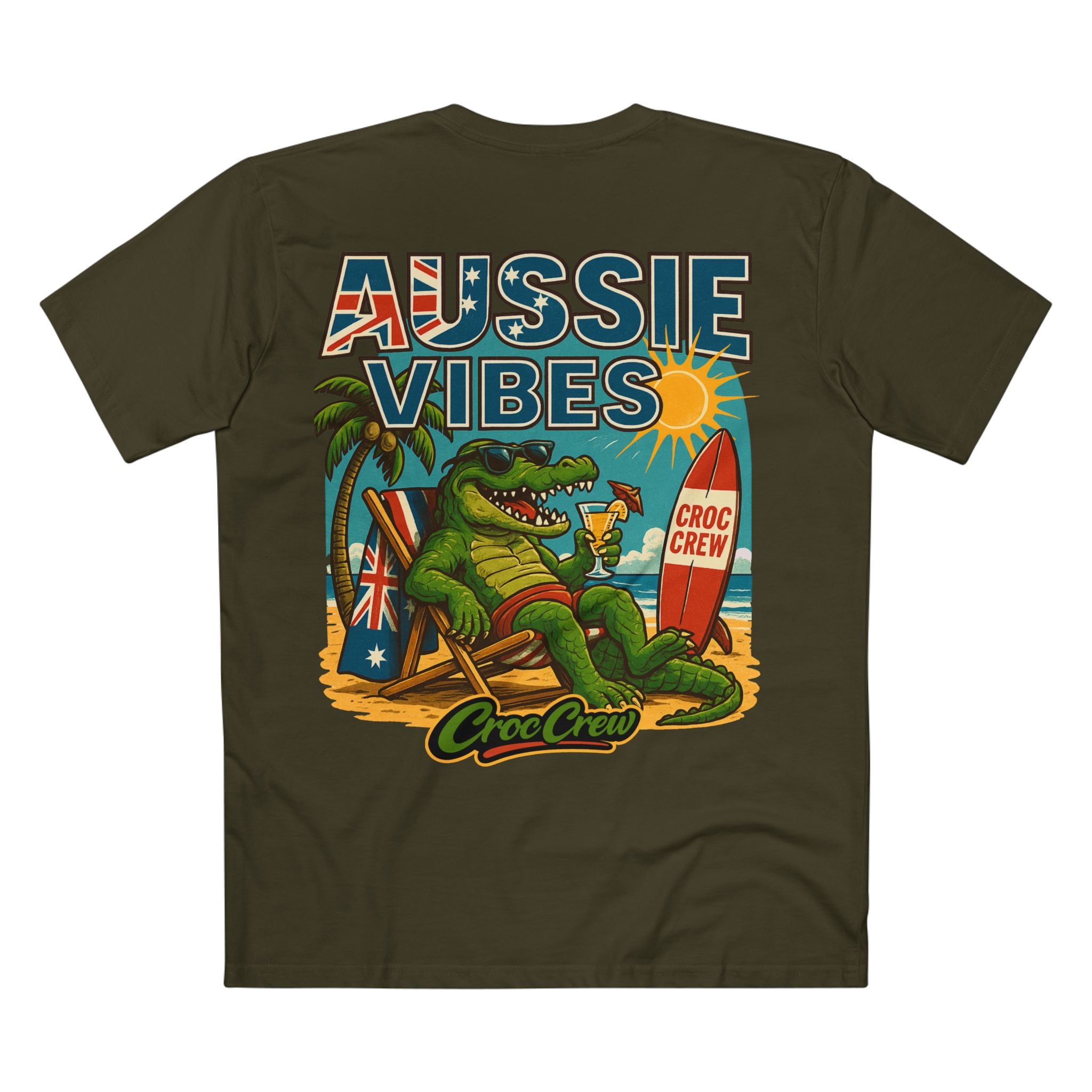 Aussie Vibes AS Colour Staple Tee – Beach Croc Edition | Croc Crew