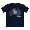 FCK Around N Find Out Australia Shape AS Colour Staple Tee – Aussie Shape Flag Edition | Croc Crew