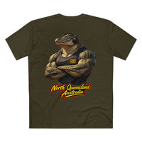 Hero Croc Merv Guns Out AS Colour Staple Tee – Far Northern Queensland Edition | Croc Crew