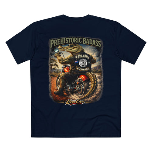 Prehistoric Badass Tee – AS Colour Staple T-Shirt  – Prehistoric Badass Croc Edition | Croc Crew