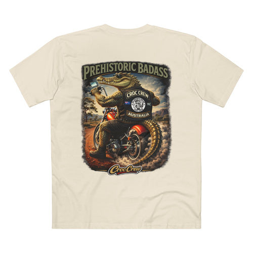 Prehistoric Badass Tee – AS Colour Staple T-Shirt  – Prehistoric Badass Croc Edition | Croc Crew