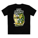 FCK Around N Find Out Croc Surfs Up AS Colour Staple Tee – Surf’s Up Croc Edition | Croc Crew