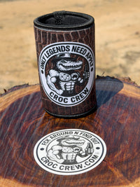 Croc Skin Stubby Cooler - Brown (Rated PG)