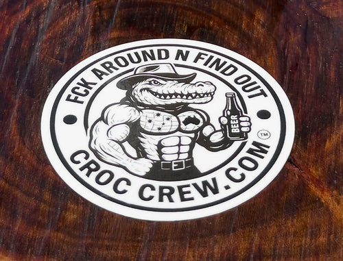 Croc Crew Trilogy - Stubby Cooler + Sticker bundle (Rated M+)