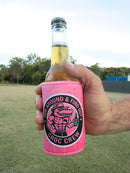 Croc Skin - Pink Stubby Cooler + Sticker bundle (Rated M+)