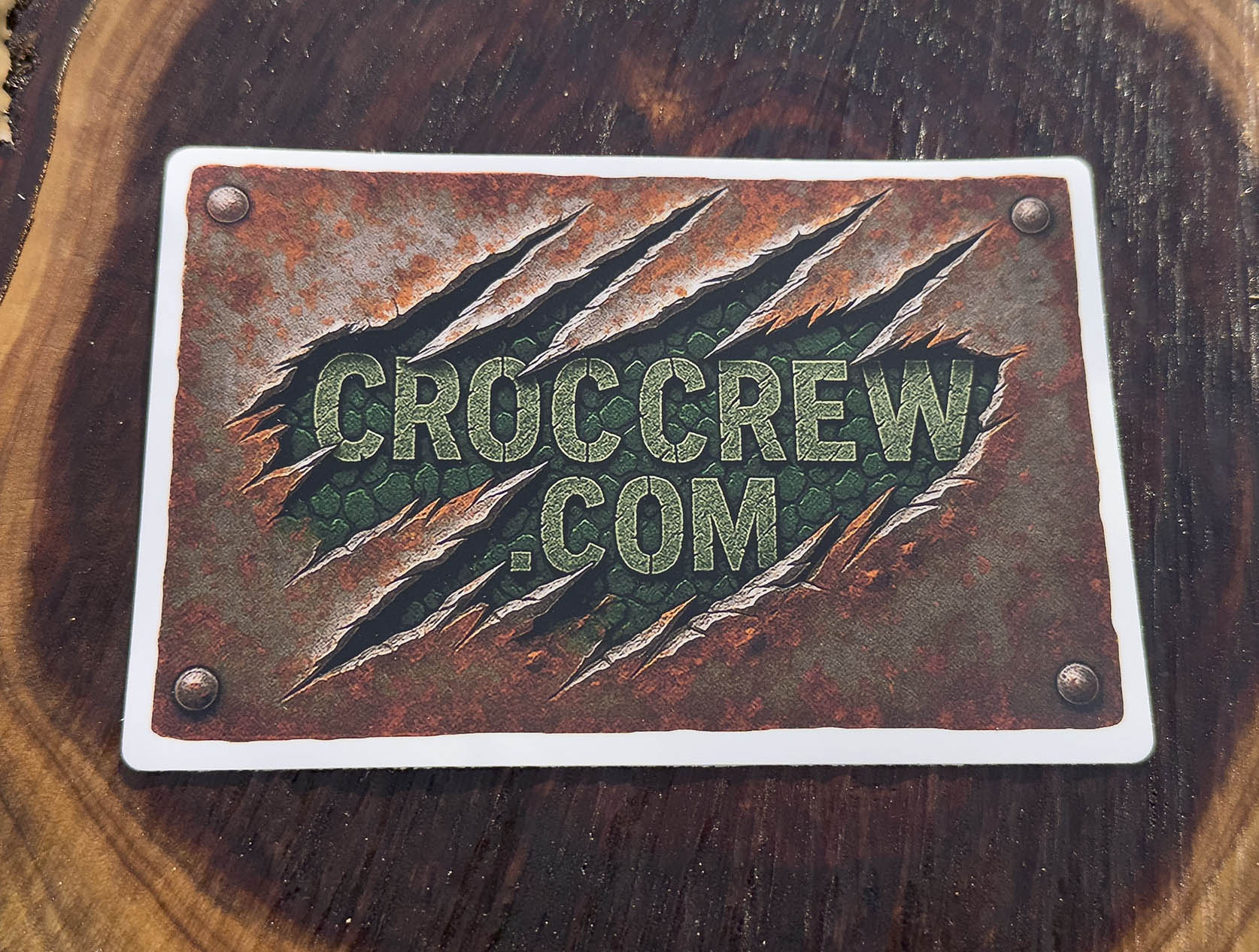 Sticker - Metal Rip Croc Crew( Rated PG )